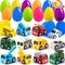 12 Packs Pre-Filled Easter Eggs with Cars for Boys Easter Egg with Pull Back Car